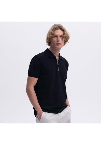 Ellesse Em493-bk Polo Yaka Erkek T-shirt - Siyah