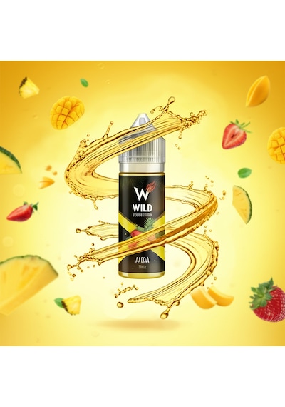 Aura - Premium Aroma 60ml - Mango, Ananas, Çilek - Likit Tatlandırıcı