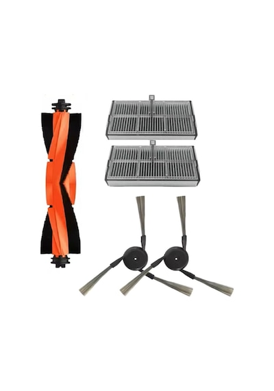 Dreame X40 Ultra / X40 Pro / L40 Ultra Uyumlu Robot Süpürge Aksesuar Seti 2x Filtre,2x Yan Fırça ,ana Fırça