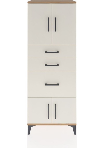 Hyperion Dolap 2 Raflı 3 Çekmeceli 4 Kapaklı 60x44x163 Çam-aytaşı Atlas Çam