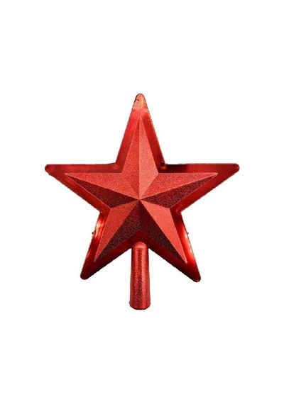 Yılbaşı Tepelik Kabartmalı Kırmızı 22 Cm 3734