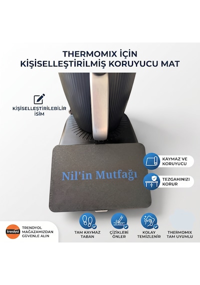 Thermomix Tm7 Uyumlu İsminize Özel Mutfak Ekran Koruyucu Kılıf Aparatı