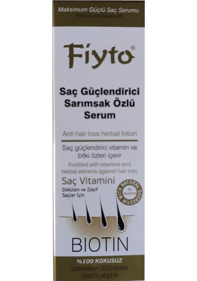 Fiyto Sarımsak Özlü Saç Güçlendirici Serum 250 ML
