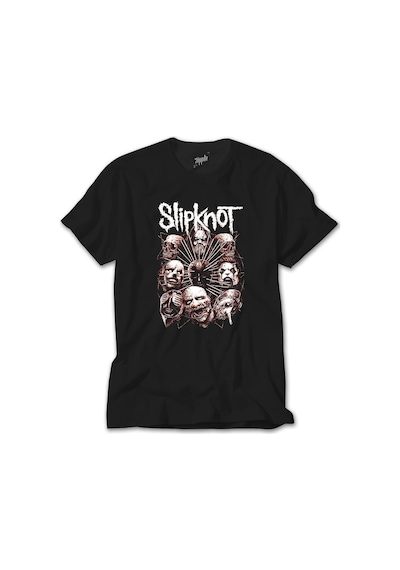Slipknot Head Siyah Tişört Siyah