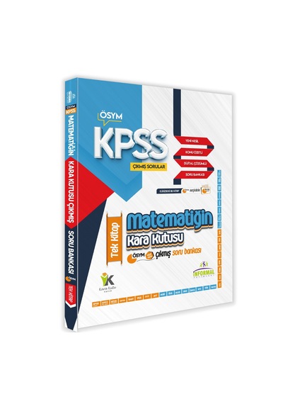 Kpss Önlisans/ortaöğretim Matematik Kara Kutu Tek Kitap En Kapsamlı Çıkmış Soru Bankası Çözümlü