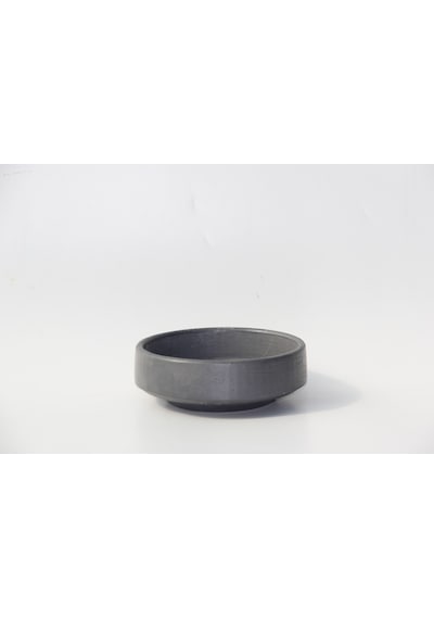 Bonsai Saksısı 3 Adet - El Yapımı Beton Gri Antrasit