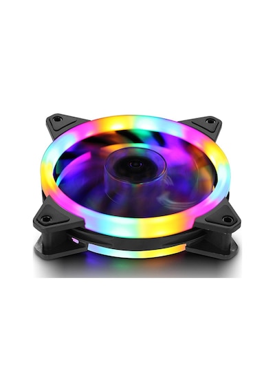 Rgb Led Işıklı Rainbow Kasa Soğutucu Fan 12 CM