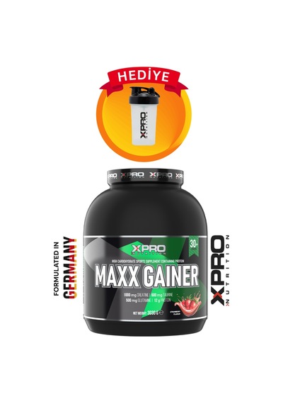 Maxx Gainer Karbonhidrat Tozu 3030gr Çilek Aromalı