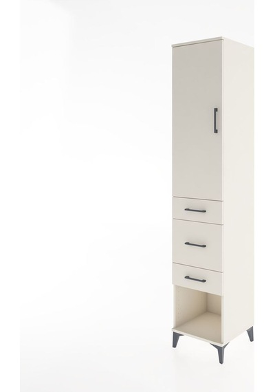 Hyperion Dolap 3 Raflı 3 Çekmeceli Tek Kapaklı 44x44x221 Aytaşı-aytaşı Aytası