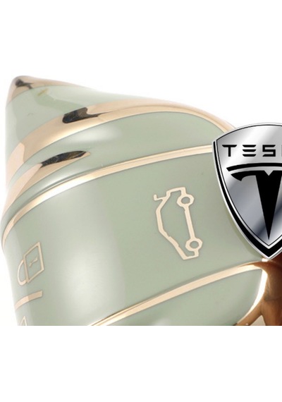 Tesla Model Y Model 3 Anahtar Kartı Kordonlu Muhafaza Kabı Gri