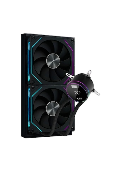 Dragos Frostbite 240 Black Intel&amd 240mm Isı Göstergeli Argb Sıvı Soğutucu