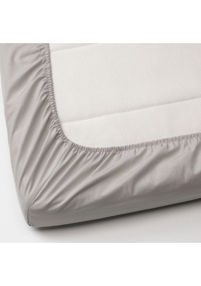 Ikea Elenast Tek Kişilik Çarşaf 60 X 120 Cm Beyaz - Gri