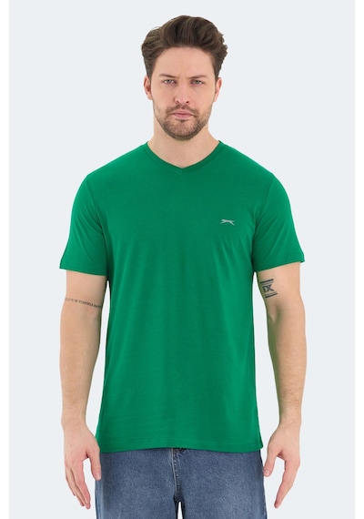 Slazenger Rıvaldo Erkek V Yaka Yeşil Tişört Yeşil