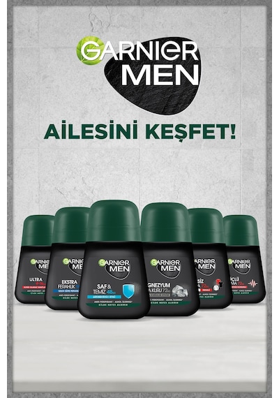 Garnier Men Saf & Temiz Erkek Roll-On Deodorant 50 ML