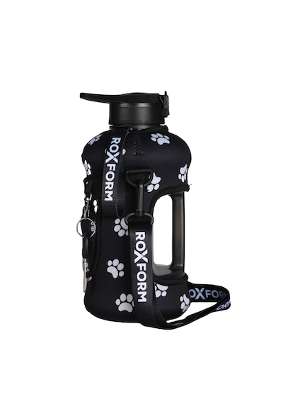 Roxform Suluk Matara 2200 Ml, Premium Pp Malzeme, Sağlıklı Bpa & Bps İçermez, Kılıflı, Çift Kapaklı, Koku Yapmaz, Sızdırmaz Ve Dayanıklı, Pati Cep Kılıf, Siyah Siyah, Pati Cep Kılıf