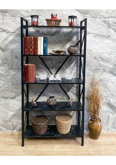Demo Tanraf Erciyes Lüx Black Kitaplık 180X90 Büyük Boy Kitaplık Demo Tanraf Erciyes Lüx Black Kitaplık 180X90 Büyük Boy Kitaplık