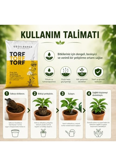 Tr Özel Karışım Güzelbahçe Genel Kullanıma Uygun Torf 0,250