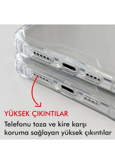 Apple Uyumlu iPhone 16 Plus Kılıf Lux Sararmaz Silikon Şeffaf Kapak Şeffaf