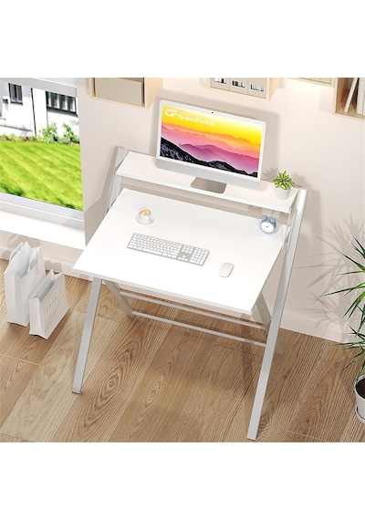 Dobo Çocuk Öğrenci Ders Masası Katlanır Çalışma Masası Beyaz
