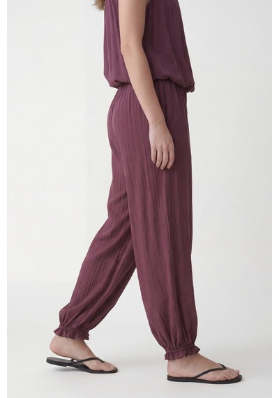 Antioch 100% Lyocell Bluz Pantolon Takım Bordo