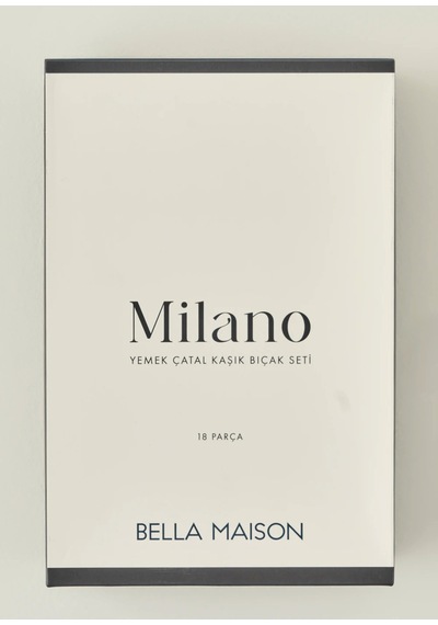 Bella Maison Milano 18 Parça Yemek Çatal Kaşık Bıçak Seti Silver Silver