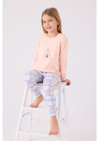 Arnetta Kız Çocuk Pembe Pijama Takımı Ar3097-c-v2 Pembe