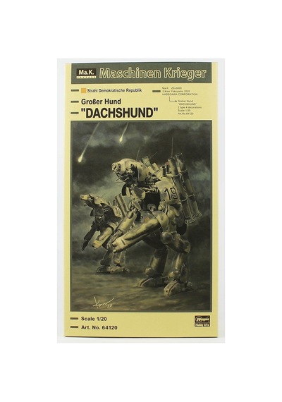 Hasegawa 64120 1/20 Ölçek, Großer Hund Dachshund , Maschinen Krieger Serisi, Bilim Kurgu Plastik Model Kiti