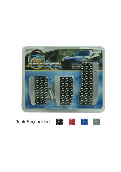 Pedal Seti Krom Siyah Manuel Vites Araç Geçmeli (260232778)