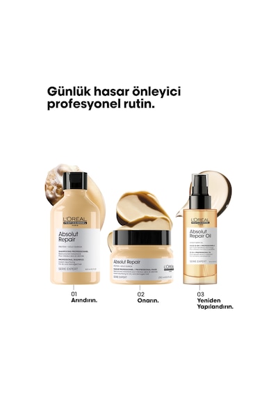 Paris Serie Expert Absolut Repair Yıpranmış Saçlar İçin 10 Etkili Mucizevi Bakım Yağı 90ml