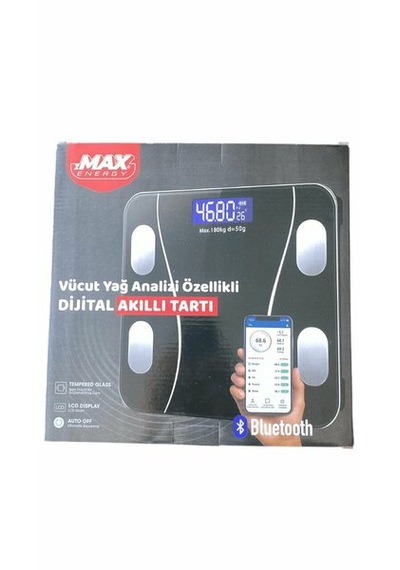 Zmax Energy Vücut Yağ Analizi Özellikli Dijital Akıllı Tartı Baskül