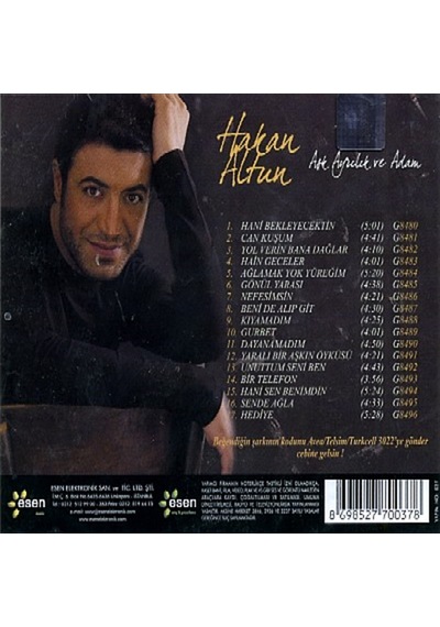 Hakan Altun - Aşk Ayrılık Ve Adam Cd