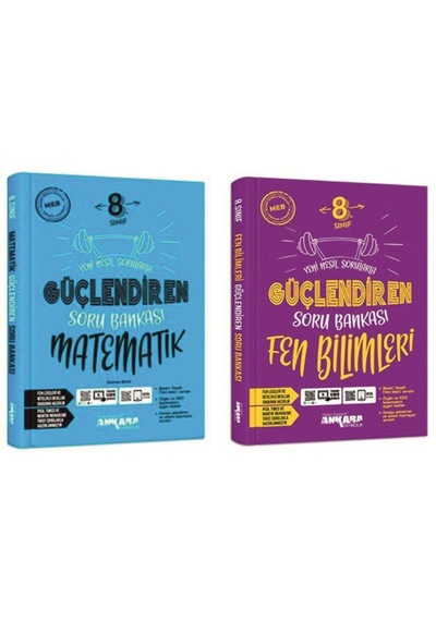 Ankara 8.sınıf Güçlendiren Serisi Matematik - Fen Bilimleri Soru Bankası Seti