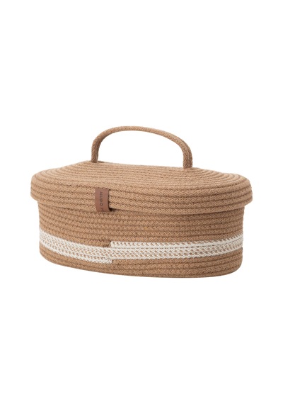 Mudo Home Venus Oval Düzenleyici Sepet Kahve 30x13x11 Kahverengi