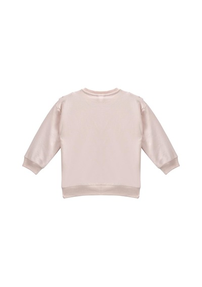Mininio Kız Bebek Fırfır Detaylı Sweatshirt - Pembe Pembe