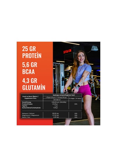 Whey Protein Saşe 30x36 Gr Tek Kullanımlık Çilek & Çikolata Aromalı 25g Protein Çilekli