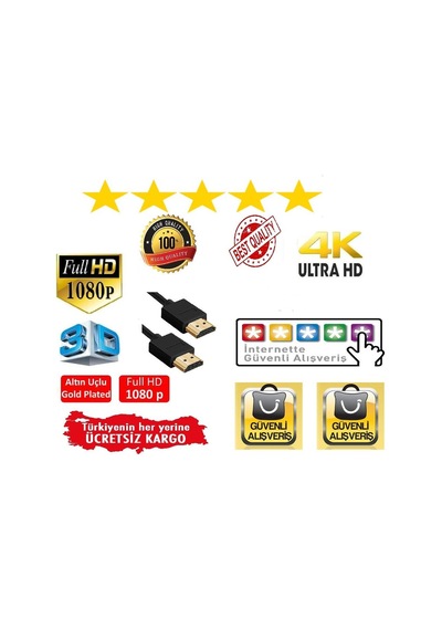 5 Metre Hdmi Kablo 1.4 version 3D