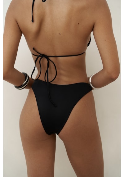 Mai Collection Mai Studios Co. Samudra Halka Detaylı Siyah Bikini Üstü Siyah