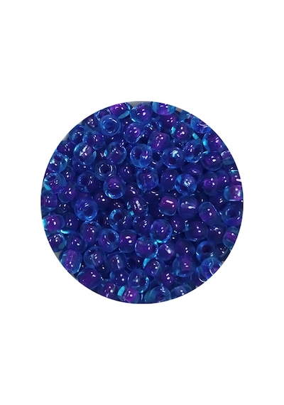 Dökme Cam Kum Boncuk 8/0 3 Mm - 20 Gram - Şeffaf Koyu Mavi - Bnc161