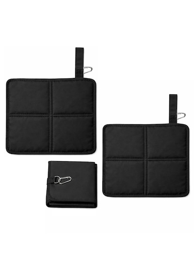 Microcase Piknik Kamp Balıkçılık Outdoor İçin Katlanır Ve Taşınabilir Minder 34x36 Cm 2 Adet Al5563 Siyah