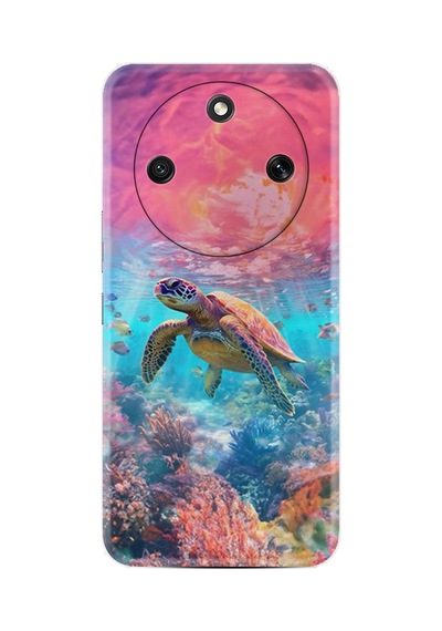 Honor Magic 8 Lite 5g Kılıf Boutique Baskılı Resimli Kaplumbağa Pcode -065