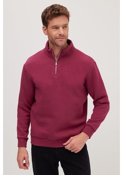 Tudors Unisex Relax Fit Rahat Kesim Pamuklu İçi Polarlı Yarım Fermuarlı Fuşya Dik Yaka Sweatshirt-35156 Fuşya Tudors Unisex Relax Fit Rahat Kesim Pamuklu İçi Polarlı Yarım Fermuarlı Fuşya Dik Yaka Sweatshirt-35156 Fuşya