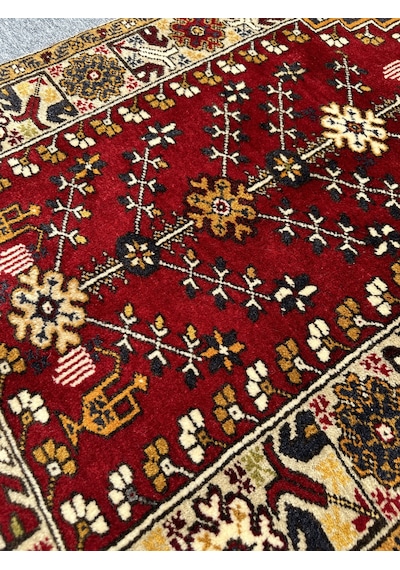 El Dokuma Sıfır Yahyalı Halısı Seccade 84x146 Kök Boya Namazlık