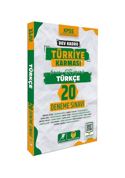 2024 KPSS Türkçe Dev Kadro 20 Deneme- Tasarı Akademi