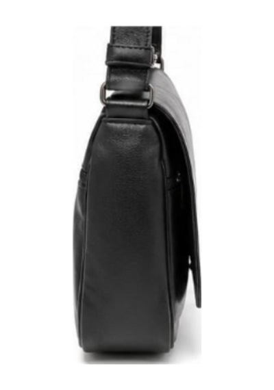 Levano Leather Hakiki Deri Kadın Omuz Çantası Kapaklı Günlük Kullanım Ayarlanabilir Askılı Çapraz Çanta Siyah
