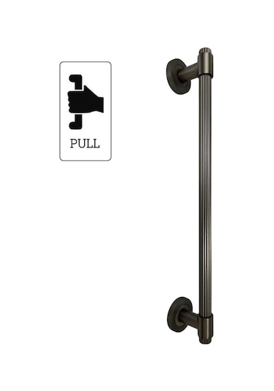 Sese Bade Modeli Çekme Kapı Kolu Antrasit Renk Kol 40 Cm 202-50-40-54