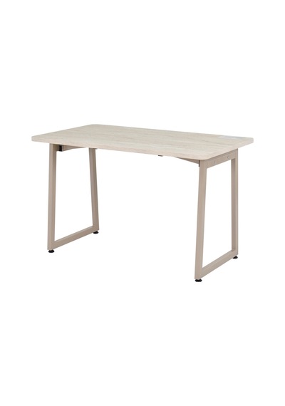 Vilinze Biga Sabit Mdf Metal Ayak Mutfak Masası - 70x120 Cm Vizon Traverten