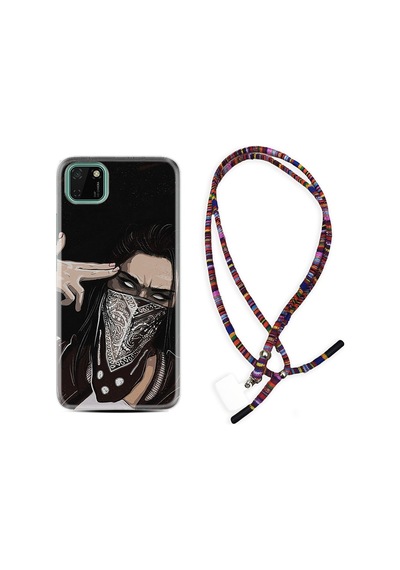 Huawei Y5P Kılıf Rasta Boyun Askılı Bang Bang 1689
