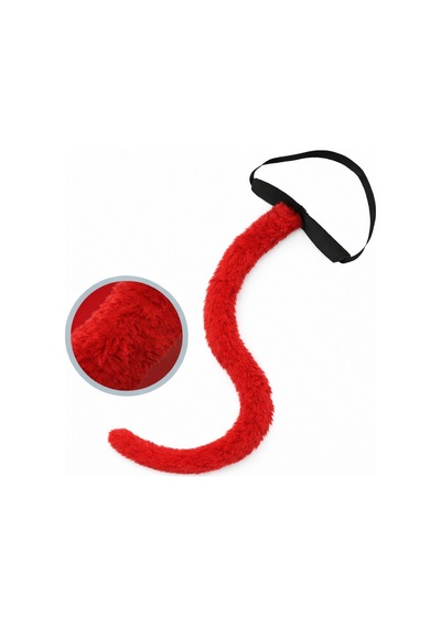 Kırmızı Peluş Kuyruk Şekil Verilebilir 70 Cm 68644113