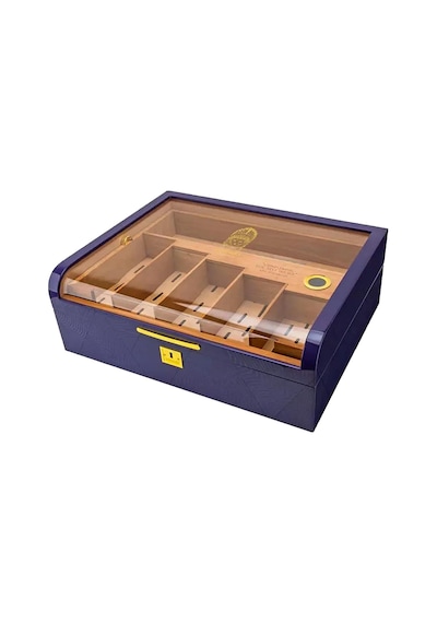 Lubinski Gastro Camlı Humidor Puro Kutusu Mor Lake 200s