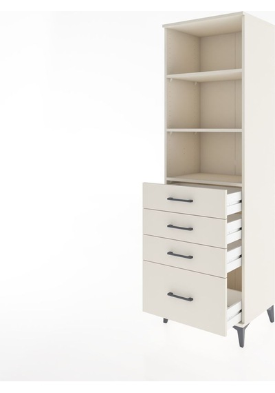 Hyperion Dolap 3 Raflı 4 Çekmeceli 60x44x195 Aytaşı-aytaşı Aytaşı